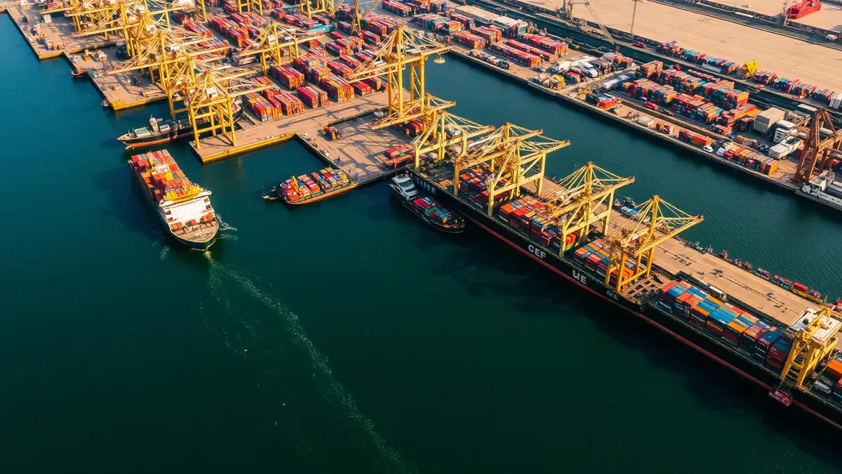 Global shipping port